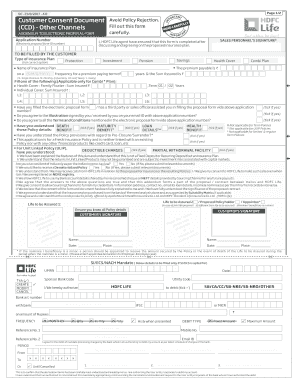 Hdfc Life Ccd Form 5 1 Version Hdfc Bank