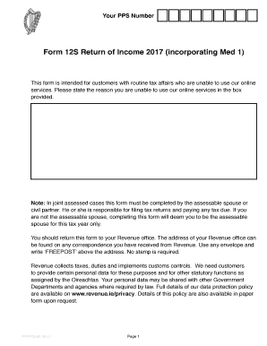Form 12S Return of Income