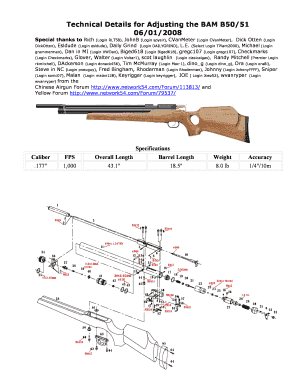 Bam B50  Form