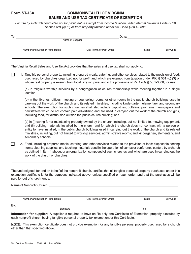  Form St 13a 2016-2024