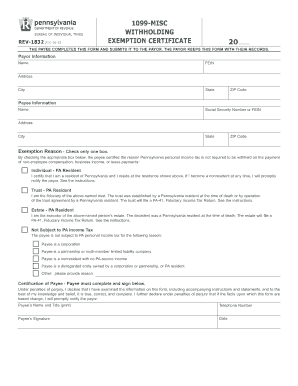 Exemption Taxes  Form
