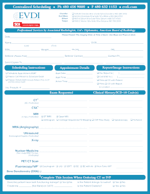 Regular Order Form EVDI