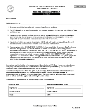 Driver and Vehicl Minnesota Department of Public Safety  Form