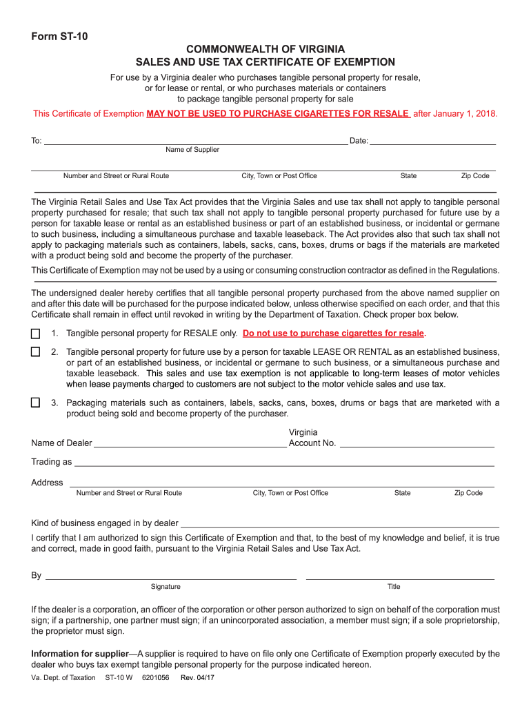  St 10 Form 2017-2024