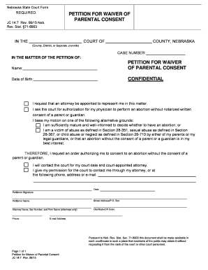 Nebraska Court  Form
