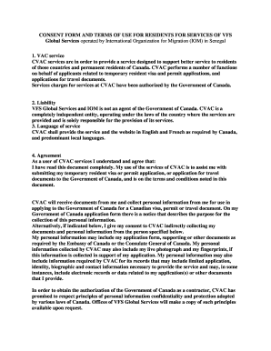Vfsglobal Ca Canada Senegal PDF Senegal Consent Form PDF