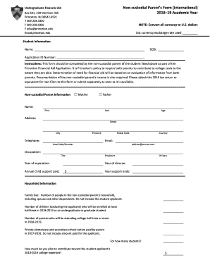  Non Custodial Parent's Fom International Parent's Fom International 2018