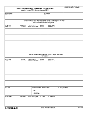 Da 7000  Form