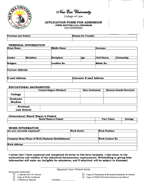 Era Application Form