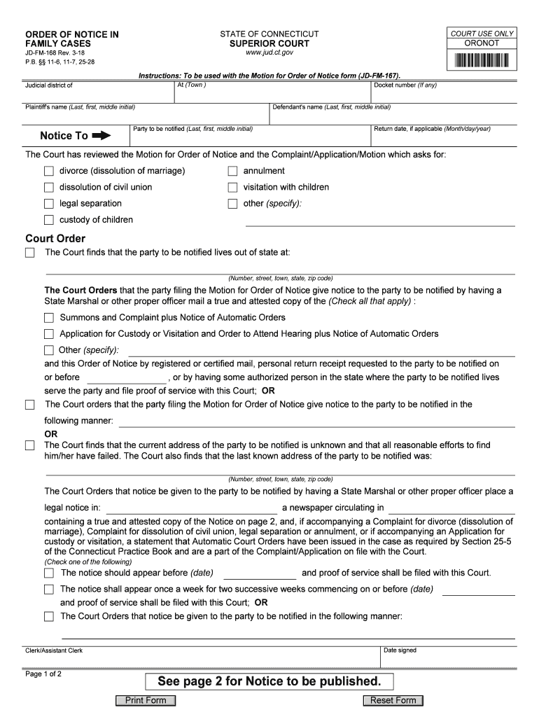 Get and Sign Jd Cr 168 Connecticut 2018-2022 Form