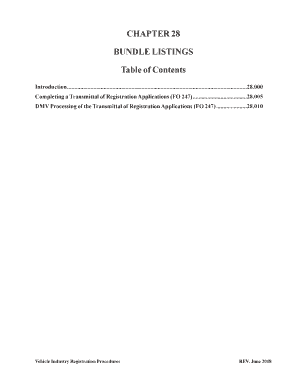  Dmv Transmittal Form 2018-2024