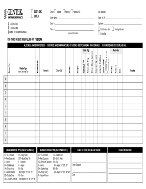 Lambeth Window Order Form Gentek