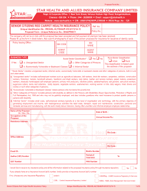 Star Health Insurance Claim Form Filled Sample