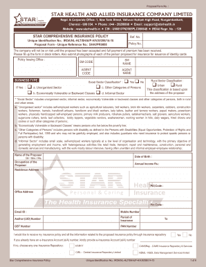 Star Health Claim Form