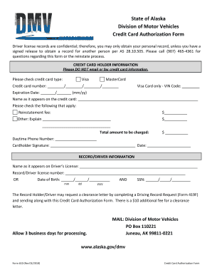  Alaska Dmv Form 610 2018-2024