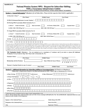 Pran Shifting Form Filled Sample