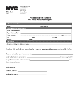 Hra Landlord Verification Form