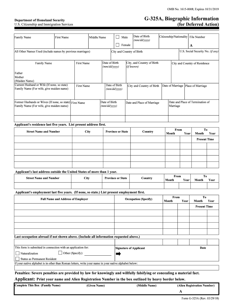  Form G 325a 2018