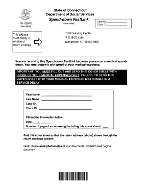 Dss Scanning Center Cover Sheet  Form