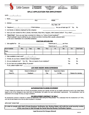  Sizzler Applications PDF 2016-2024