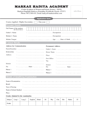 Hadiya Guide PDF  Form