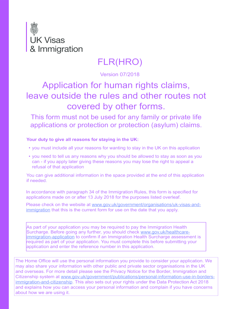 Flr Hro  Form