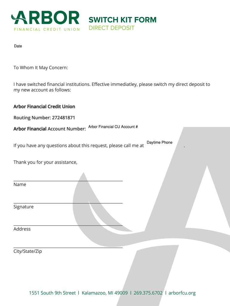 Arborfcu  Form