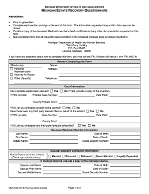 Get and Sign Msa 0006 2018-2022 Form