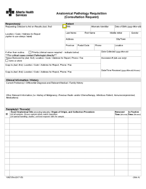 Anatomic Pathology Request Form