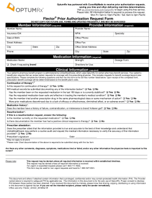  Flector Prior Authorization Request Form 2018