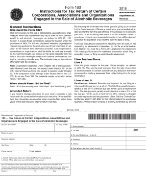  Massachusetts Form 180 2018