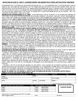 Big Air Waiver Form