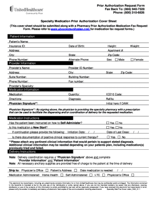 United Healthcare Community Plan Nj Prior Authorization  Form