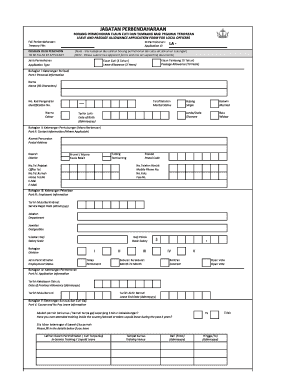 Borang Tambang 4 Tahun Brunei  Form