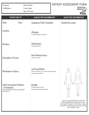  Single Patient Assessment 2011-2024