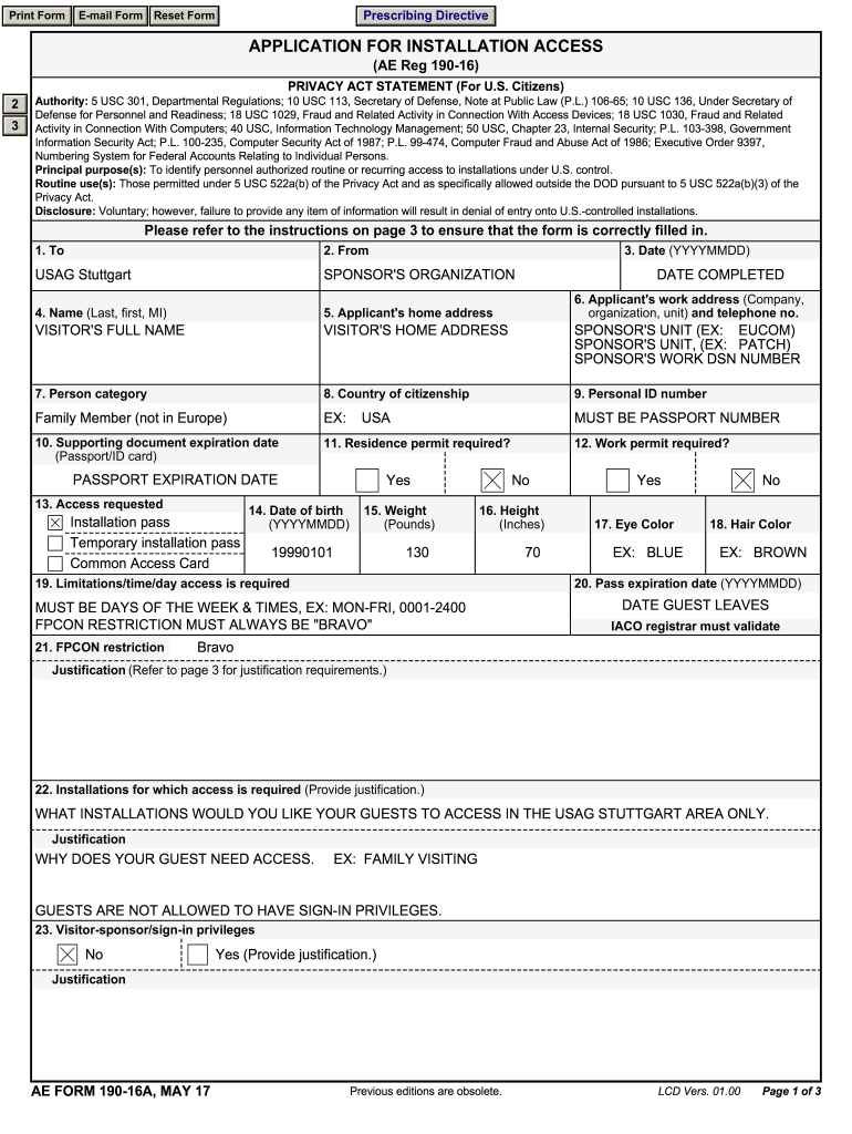 Form Vsd 190 Download