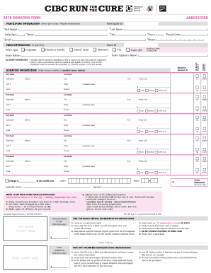 Cibc Run for the Cure Donation Form