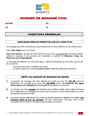 Dossier De Mariage En Ligne  Form