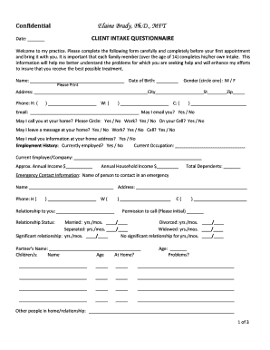 MedSleep Intake Form