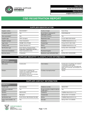 Csd Certificate  Form