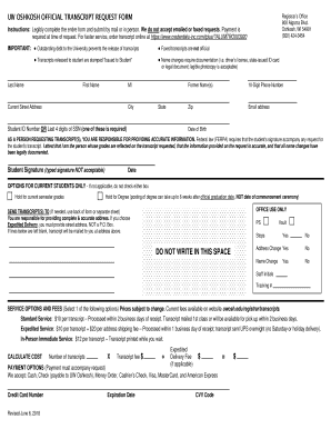 Get and Sign Uw Transcript Request 2018-2022 Form