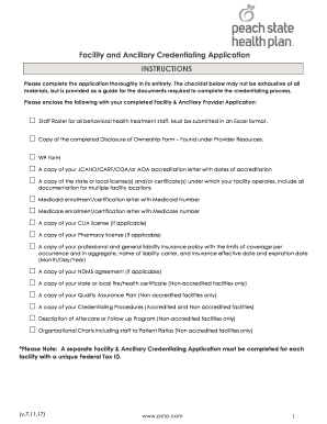  Ancillary Wellcare Provider Credentialing Forms 2017-2024