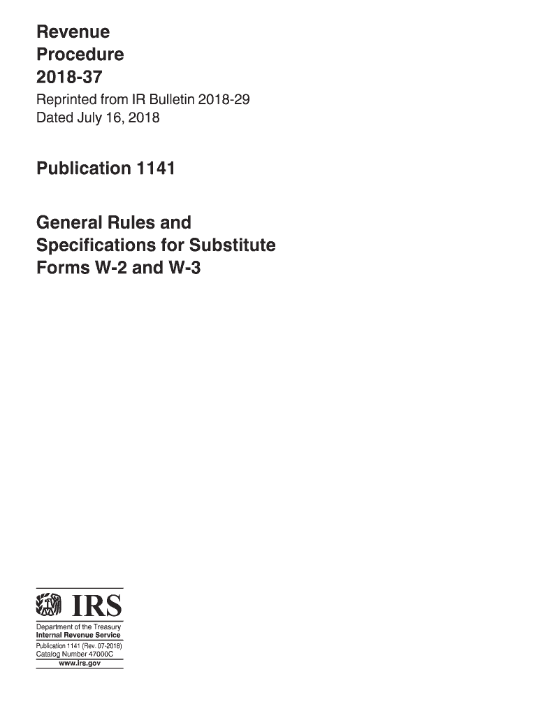  Irs Publication 1141 2018-2024