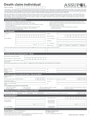 Assupol Claim Form