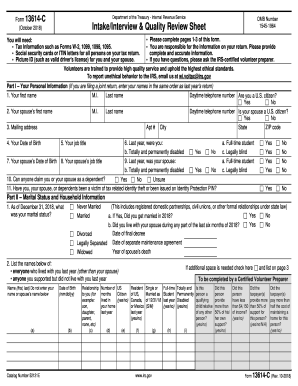 Form 13614 C 2023 - Printable Forms Free Online