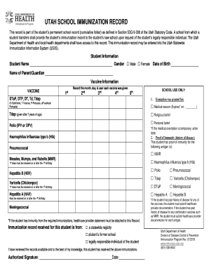  This Record is Part of the Students Permanent School Record Cumulative Folder as Defined in Section 53G 9 306 of the Utah Statut 2018-2024