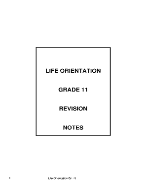 Life Orientation Grade 11 PDF Download  Form