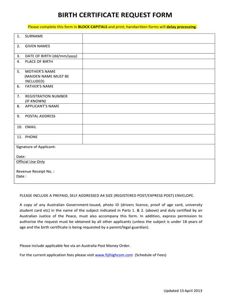 Application Form