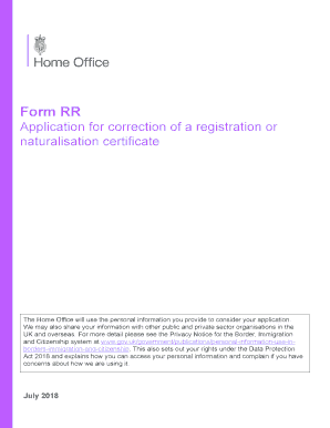 Rr Online Form