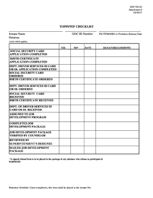Inmate Tpm  Form